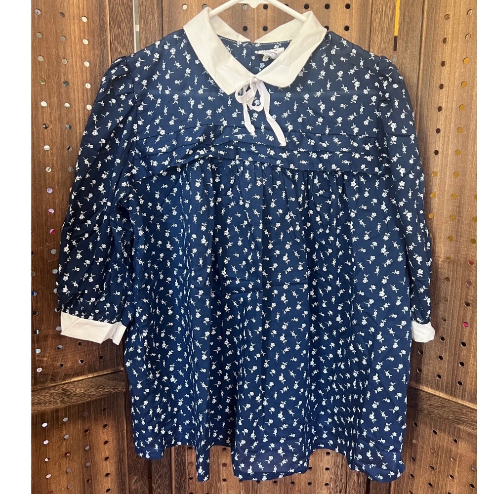 Love in Bloom New York Maternity Blouse Size 14 Vintage I Love Lucy Mid Century